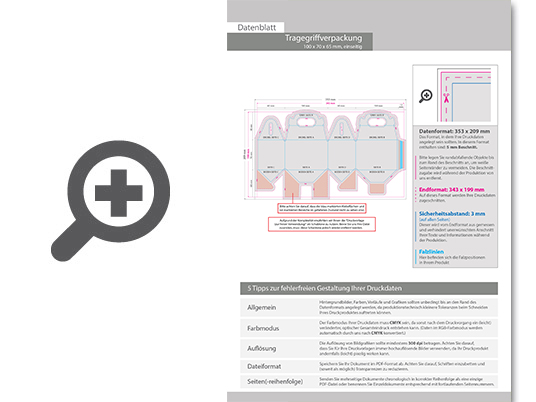 Product Bild tragegriffverpackung_(10_cm_x_7_cm_x_6_5_cm)_einseitig_bedruckt_5_0-farbig_(cmyk_+_sonderfarbe)